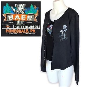 Harley Davidson Vintage 1995 Baer Sport Center Honesdale, PA Graphic Set Large